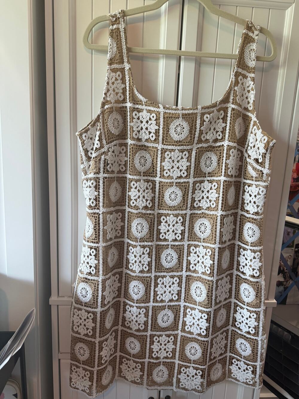 LOFT Coastal Chic Crochet Lace Dress size 16P NWT